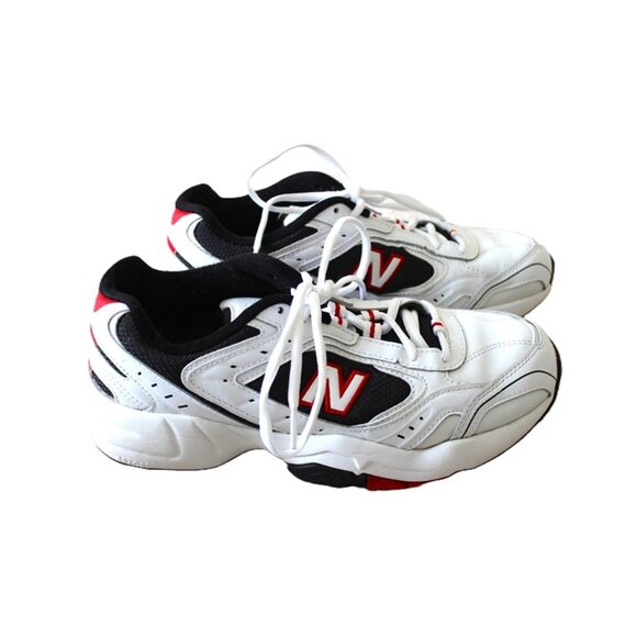NEW BALANCE 452 Retro Chunky Streetwear Sneakers White/Black/Red - Unisex M9/W11 - Picture 7 of 11
